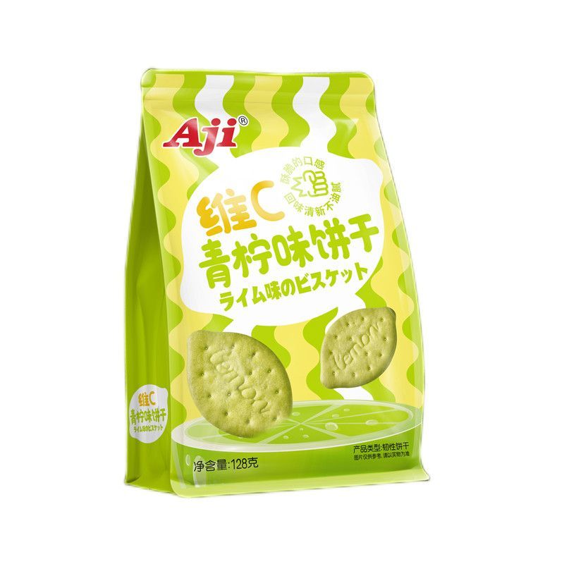 Aji 维C青柠味饼干 Vitamin C Green Lime Flvr Cookies 128g